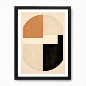 Free Flowing Earthy Lines Art Print