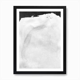 Minimal Landscape Black And White 01 Art Print