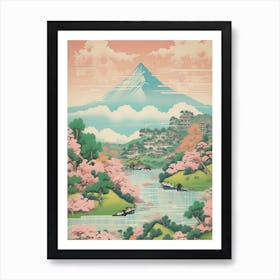 Mount Kirishima In Kagoshima Miyazaki, Japanese Landscape 4 Art Print