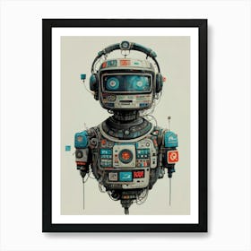 Robot Art Print