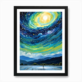 Starry Night Sky 7 Art Print