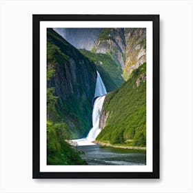 Kjosfossen, Norway Majestic, Beautiful & Classic (2) Art Print