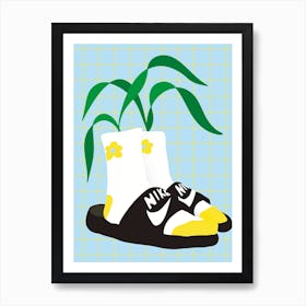 Socks & Sandals Art Print
