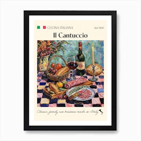 Il Cantuccio Trattoria Italian Poster Food Kitchen Art Print