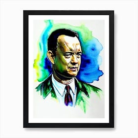 Tom Hanks In The Green Mile Watercolor Art Print