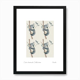 Cute Animals Collection Koala 2 Art Print