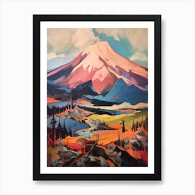 Mount Katahdin Usa 2 Mountain Painting Art Print