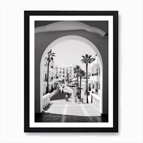 Marbella, Spain, Mediterranean Black And White Photography Analogue 4 Art Print