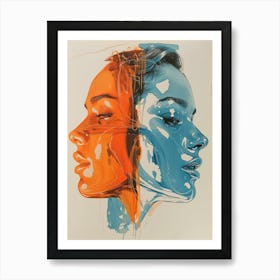 'Two Faces' 1 Art Print