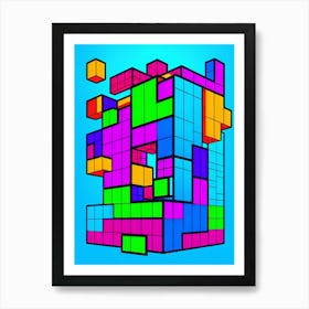 Tetris Art Print