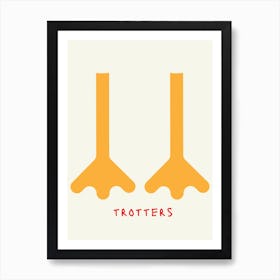 Duck Feet Trotters Kids Room Art Print