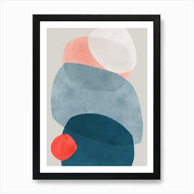 Colorful abstract shapes 66 Art Print