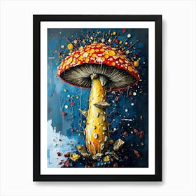 Mushroom Painting 4 Art Print