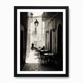 Alghero, Italy,  Black And White Analogue Photography  1 Art Print
