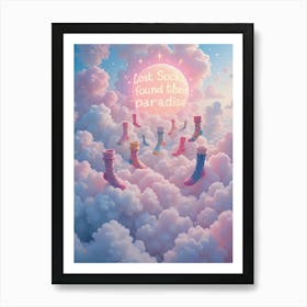 Lost Socks Found The Paradise Art Print