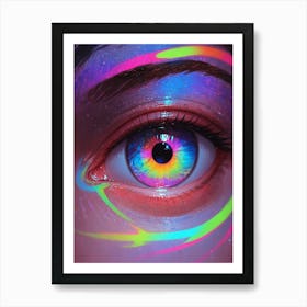 Rainbow Eye 2 Art Print