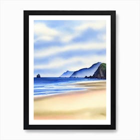 Cannon Beach, Oregon Watercolour Poster