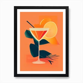 Fuzzy Navel Pop Matisse Cocktail Poster Affiche