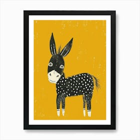 Yellow Donkey 1 Art Print