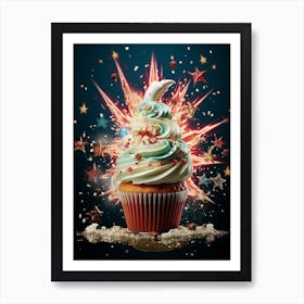 Cake Explosion Photography Style 1 Art Print
