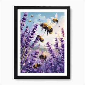 Meliponini Bee Storybook Illustrations 10 Art Print