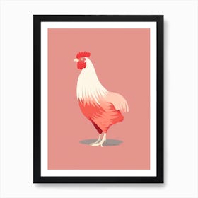 Minimalist Chicken 2 Illustration Art Print