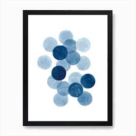 Blue Circles Art Print