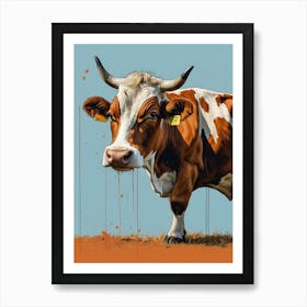 Cow Portola Art Print