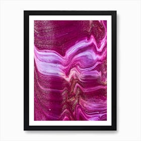 Purple Marble 1 Art Print