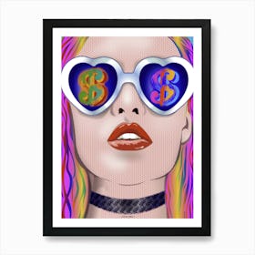 BRIDE FOR RENT | LOVE FOR MONEY |POP ART Vectorial creation. THE BEST OF POP ART, NOW IN DIGITAL VERSIONS! Prints with bright colors, sharp images and high image resolution. Art Print