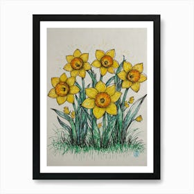 Daffodils 7 Art Print