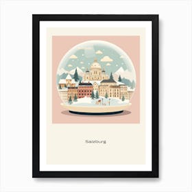 Salzburg Austria 4 Snowglobe Poster Art Print