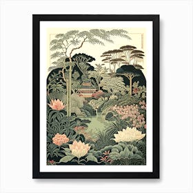 Nan Lian Garden, Hong Kong Vintage Botanical Art Print