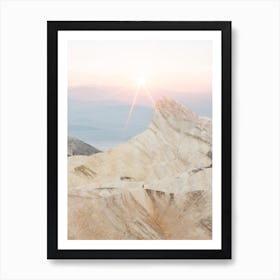 Bright Sun And Rock Art Print