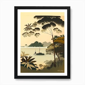 Gili Air Indonesia Rousseau Inspired Tropical Destination Art Print