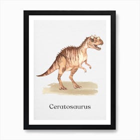 Ceratosaurus Art Print