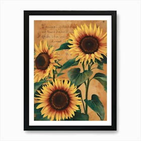 Sunflowers Art Print