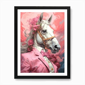 Pink Horse Art Print