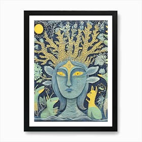 Goddess Of The Forest Art Print