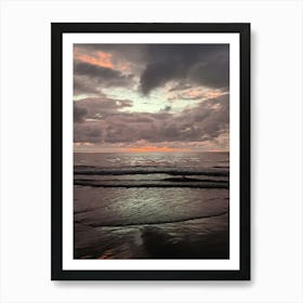 Sunset At The Beach Art Print