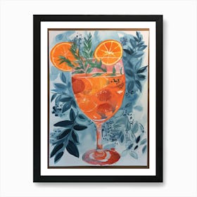 Aperol Spritz Fauvist Painting 1 Art Print