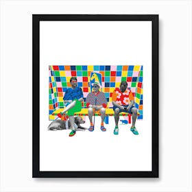 People Waiting For The The Tube At London Underground Station Art Print