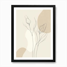 Abstract Flowers 8 Art Print