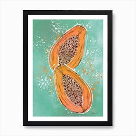 Papaya Art Print