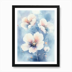 Watercolor Flowers 1 Art Print