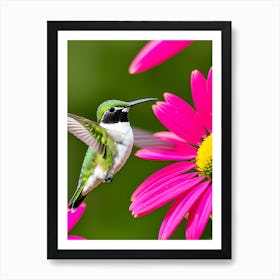 Female Ruby Throated Hummingbird -Reimagined 10 Art Print