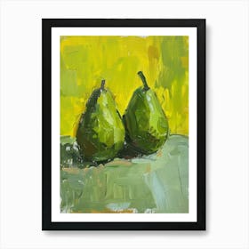 Two Pears 15 Art Print