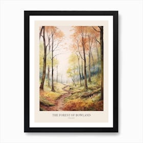 Autumn Forest Landscape The Forest Of Bowland England Poster Art Print