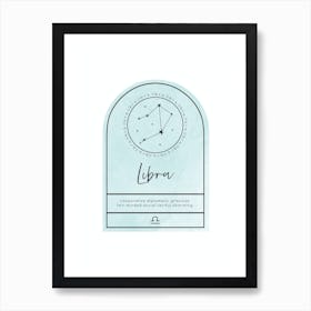Libra Zodiac Sign 1 Art Print