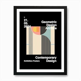 Geometric Design Archive Poster 16 Art Print